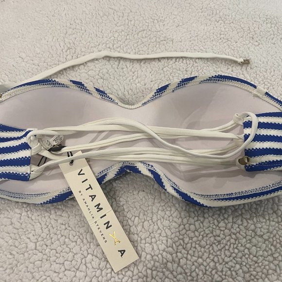 VITAMIN A SWIMWEAR AVA CORSET BANDEAU BIKINI TOP - Picture 5 of 6